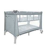 Манеж кроватка для малышей переносная CARRELLO Piccolo+ Ash Grey