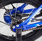Двоколісний велосипед Corso MAXIS-14954 діаметр коліс 14", обладнаний страхувальними колесами, ручне гальмо, фото 4