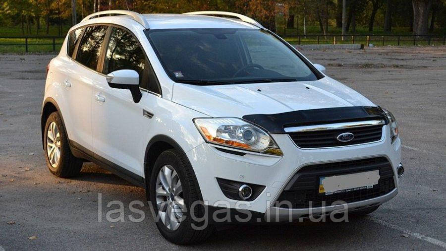 Дефлектор капоту (мухобійка) Ford Kuga 2008-2012 SIM NLD.SFOKUG0812, фото 1