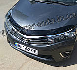 Дефлектор капоту (мухобійка) для Toyota Corolla 2013-2016 (Sim), фото 3