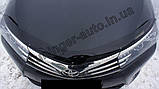 Дефлектор капоту (мухобійка) для Toyota Corolla 2013-2016 (Sim), фото 6