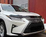 Дефлектор капоту, мухобойка Lexus RX 350 2015- (Sim), фото 3