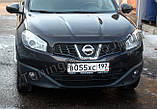 Мухобойка, дефлектор капота Nissan Qashqai 2010-2013 (Sim), фото 4