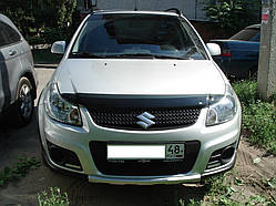 Мухобойка, дефлектор капота Suzuki SX-4 2006-2012 г.в. (Sim)