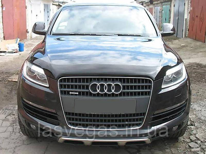 Мухобойка, дефлектор капота Audi Q7 2006-2014 (Sim)