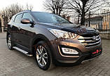 Мухобойка, дефлектор капота для Hyundai Santa Fe 2012-2017, фото 4
