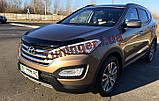 Мухобойка, дефлектор капота для Hyundai Santa Fe 2012-2017, фото 6