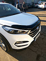 Мухобойка, дефлектор капота Hyundai Tucson 2015-2020 (Sim)