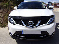 Мухобойка, дефлектор капота Nissan Qashqai 2014-2017 (Sim)