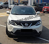 Мухобойка, дефлектор капота Nissan Qashqai 2014-/2017- (Sim), фото 3