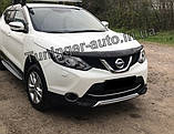 Мухобойка, дефлектор капота Nissan Qashqai 2014-/2017- (Sim), фото 4