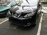 Мухобойка, дефлектор капота Nissan Qashqai 2014-/2017- (Sim), фото 6
