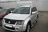 Мухобойка, дефлектор капота Suzuki Grand Vitara 2006-2014 р. в. (Sim), фото 3