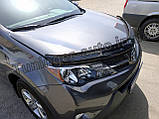 Мухобойка, дефлектор капота Toyota RAV 4 2013-2018 (Sim), фото 2