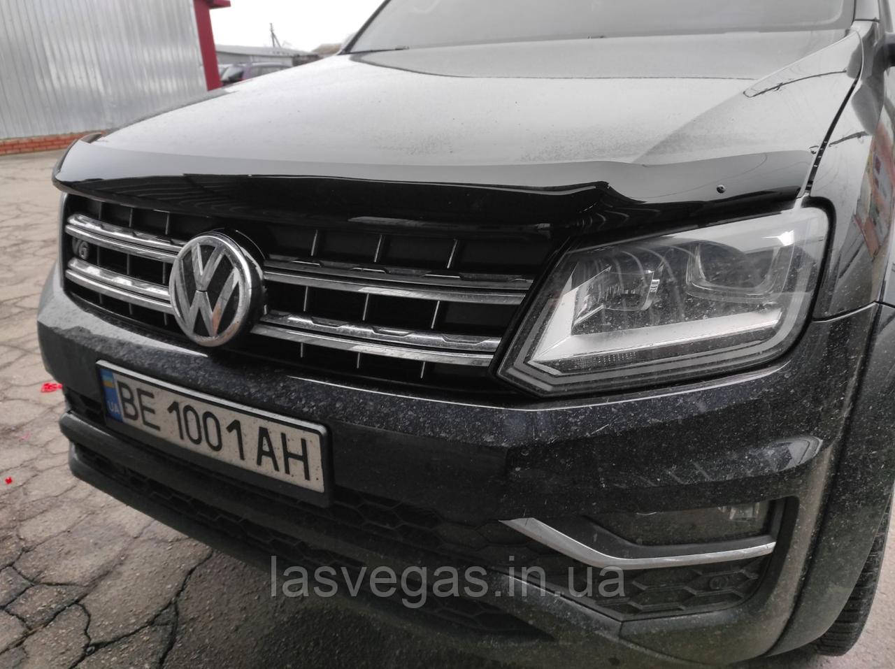 Мухобойка, дефлектор капота Volkswagen Amarok 2009+ (Sim)