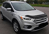 Мухобойка,дефлектор капота Ford Kuga 2016-2020 (SIM), фото 2