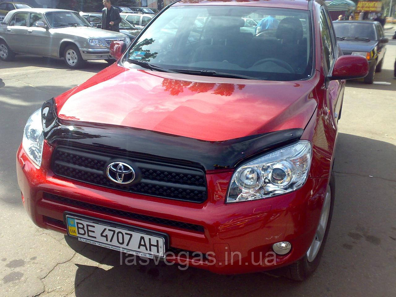Мухобойка,дефлектор капота Toyota RAV 4 2006-2009 (Sim)
