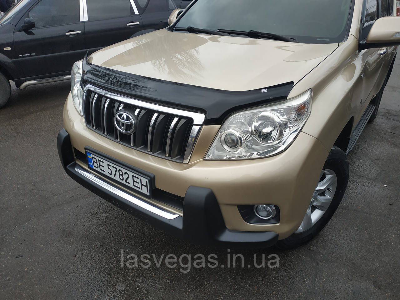 Мухобійка, дефлектор капота Toyota Land Cruiser Prado 150 2009-2012 (HIC/Тайвань)