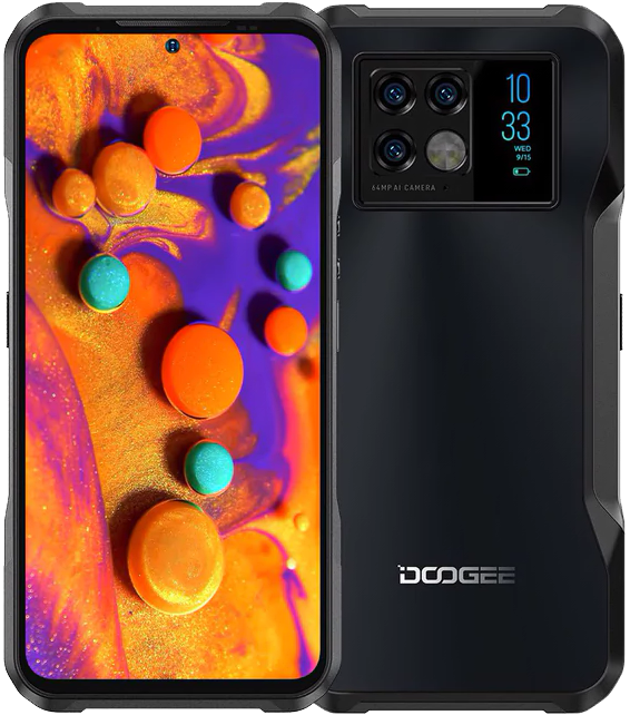 DOOGEE V20 8/256GB 5G, 6000 mAh, NFC, 64 Mpx + Нічна камера, IP68/IP69K, Dimensity 700, AMOLED-дисплей 6.43"