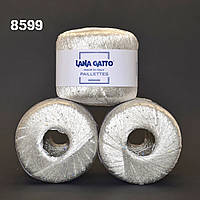 Lana Gatto Paillettes 8599 Белый (пайетки голография)