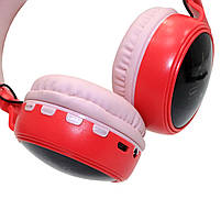 Бездротові навушники з вушками та рогом Unicorn KD80 Єдиноріг з підсвічуванням 17*21*7 см (red), фото 5
