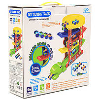 Ігровий набір паркінг-трек Веселий трамплін Алігатор, 5 рівнів, 4 машинки (6843), фото 3