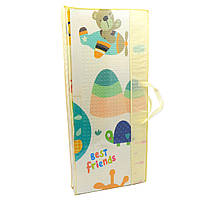 Ігровий складний двосторонній дитячий килимок в сумці малюнки в асортименті 200*180*1 см (33180), фото 3