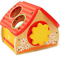 Дерев'яна гра TopBright будиночок з м'ячиками і молотком, 19х15х13 см (6947), фото 6