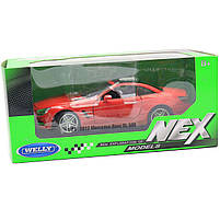 Іграшкова машинка Welly Nex «Країна Іграшок» Мерседес-Бенц SL500, червона, 18 см (24041W), фото 4