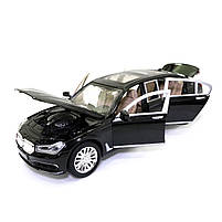 Машинка ігрова BMW Limousine "АвтоЕксперт" БМВ Лімузин метал чорний світло звук 20*6*7 см (EL-7845), фото 5