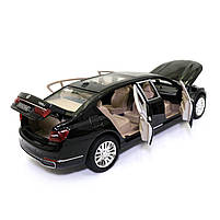 Машинка ігрова BMW Limousine "АвтоЕксперт" БМВ Лімузин метал чорний світло звук 20*6*7 см (EL-7845), фото 6
