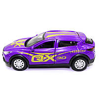 Машинка ігрова INFINITI QX30 «TechnoPark» GLAMCAR джип Інфініті метал фіолетовий 11*4*5 см (QX30-12GRL-PUR), фото 3