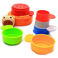 Дерев'яна розвиваюча іграшка Top Bright барвиста вежа, 8 елементів (120322), фото 4