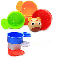 Дерев'яна розвиваюча іграшка Top Bright барвиста вежа, 8 елементів (120322), фото 6