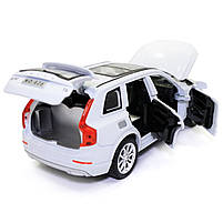 Машинка ігрова Volvo XC90 «АвтоЕксперт» джип Вольво метал білий звук світло 15*6*6 см (35585W), фото 7