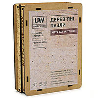 Дерев'яні пазли Unitywood «Кітті Кет», 65 деталей, 23х18 см, фото 9