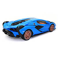 Іграшкова машинка металева Lamborghini Sian «АвтоЕксперт», Ламборджіні Сіан, світло, звук, 20*8*5 см блакитний (GT-1502), фото 3