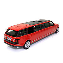 Іграшкова машинка металева Land Rover Range Rover Автопром Рендж Ровер Лімузин червоний 23*5*6 см (6622L), фото 4