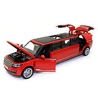 Іграшкова машинка металева Land Rover Range Rover Автопром Рендж Ровер Лімузин червоний 23*5*6 см (6622L), фото 6