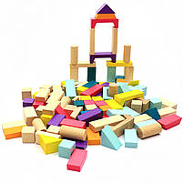 Дерев'яний конструктор Cubika Городок 100 деталей (15184), фото 4