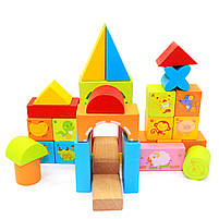 Дерев'яний конструктор Fun Game «Fun Logics Wood» 35 деталей 28*29*6 см (7381), фото 4