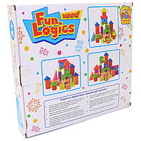 Дерев'яний конструктор Fun Game «Fun Logics Wood» 35 деталей 28*29*6 см (7381), фото 7