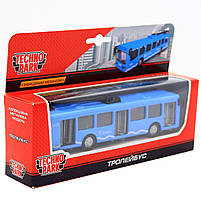 Машинка ігрова «TechnoPark» тролейбус метал Дніпро, 16х4х4 см (SB-16-65WB), фото 2
