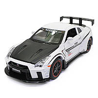Іграшкова машинка металева Nissan GT-R «АвтоЕксперт» Ніссан ГТ-Р білий звук світло 15*4*7 см (700701), фото 2
