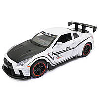 Іграшкова машинка металева Nissan GT-R «АвтоЕксперт» Ніссан ГТ-Р білий звук світло 15*4*7 см (700701), фото 5