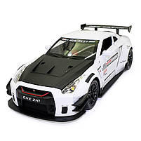 Іграшкова машинка металева Nissan GT-R «АвтоЕксперт» Ніссан ГТ-Р білий звук світло 20*6*9 см (GT-2247), фото 2