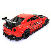 Іграшкова машинка металева Nissan GT-R «АвтоЕксперт» Ніссан ГТ-Р червоний звук світло 20*6*9 см (GT-2247), фото 3