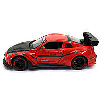Іграшкова машинка металева Nissan GT-R «АвтоЕксперт» Ніссан ГТ-Р червоний звук світло 15*4*7 см (700701), фото 3