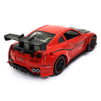 Іграшкова машинка металева Nissan GT-R «АвтоЕксперт» Ніссан ГТ-Р червоний звук світло 15*4*7 см (700701), фото 4