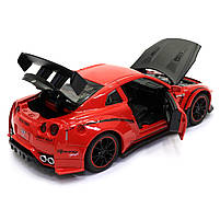 Іграшкова машинка металева Nissan GT-R «АвтоЕксперт» Ніссан ГТ-Р червоний звук світло 15*4*7 см (700701), фото 6